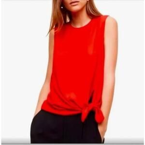 EUC Aritzia Babaton Hopkins Blouse in RED sz: S